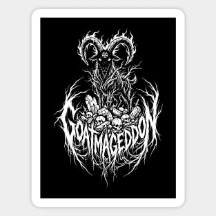 Goatmageddon – Demonic Goat Metal Logo Magnet
